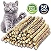 Matatabi Cat Catnip Sticks 25 Pcs or 50 pcs Cat Chew Sticks Dental Cleaning for Cats Organic Silver Vine Dental Treats Molar Chew Toy