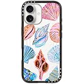 CASETiFY Compact iPhone 17 Case [Slim and Sleek/Compatible with Magsafe / 4 ft. 2X Military Grade Drop Protection] - Seashell - Clear Black
