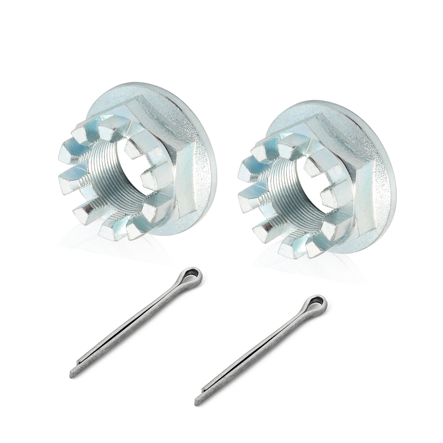 Photo 1 of 2Pcs Rear Axle Castle Nuts 20mm & Pins For HONDA Foreman Rancher Recon TRX 250 350 400 420 450 500 Rincon 650 680 Pioneer 500 700 1000 90304-HM7-A10