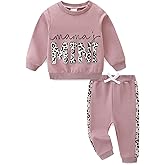 Toddler Baby Girl Clothes Long Sleeve Crewneck Sweatshirt with Pants Spring Fall Winter Outfits