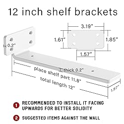 Goovilla Shelf Bracket, Heavy Duty Floating Shelf