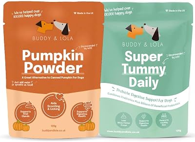 Buddy & Lola Super Pooper Bundle 100% Natural Pumpkin Powder Probiotics