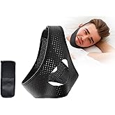 RUIHANXING Chin Strap for Snoring, Anti Snoring Chin Strap for Men & Women, Snore Reduction Sleep Chin Strap, Adjustable & Breathable, for Medium to Large Sizes