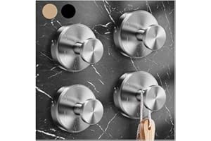 KWV 4PCS 2024 New Suction Cup Hooks for Shower,Luxe Hold No-Drill Stainless Waterproof Suction Cup Hooks for Hanging up to 15lbs,Shower Hooks for Inside Shower for Bathroom,Mounting on Glass Doors-Silver