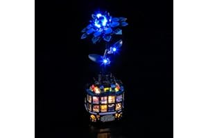 LocoLee Light kit Compatible with Lego 76784 Black Dahlia Flower Wednesday - No Model Only Light, LED Lighting Accessories Compatible with Lego Black Dahlia