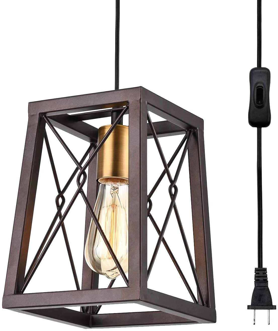 Buy INDIAN DECOR 3826 Rustic Farmhouse Swag Pendant Light with