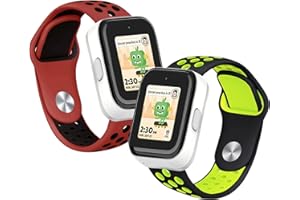 NewJourney Compatible with SyncUP Kids Watch 2/1 Band, 2 Pack Breathable Soft Silicone Sport Wrist Strap Compatible with T-Mobile Sync UP Kids Watch 2/1