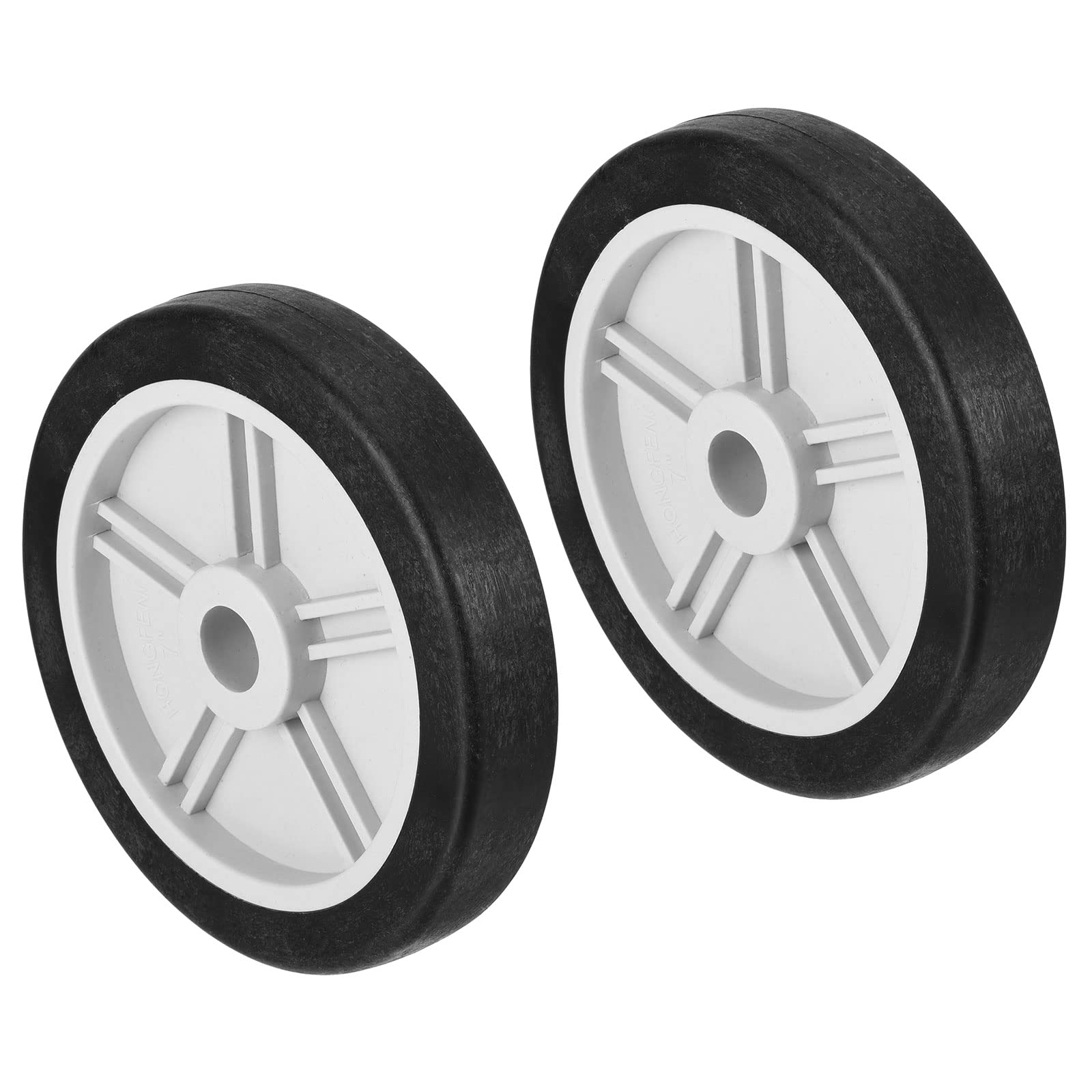 Photo 1 of PATIKIL 6.3" Air Compressor Wheels, 2 Pack Universal Air Compressor Wheel Replacement Part with 0.8" Dia. Hole for Easy Mobility