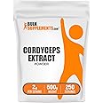 BulkSupplements.com Cordyceps Mushroom Extract Powder - Cordyceps Powder, from Cordyceps Sinensis - Cordyceps Extract, Gluten Free - 2000mg per Serving, 500g (1.1 lbs) (Pack of 1)