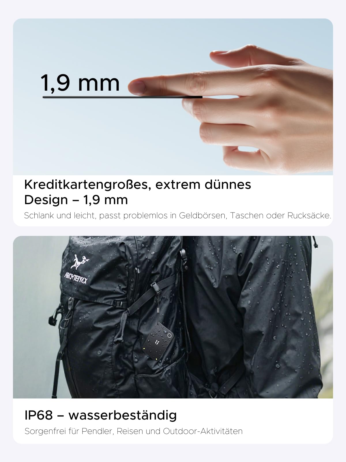UGREEN FineTrack Slim Duo 2 für iOS & Android mit RFID-Betrugsschutz 5