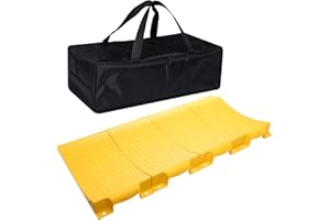 Homeon Wheels Tire Saver Ramps Anti-Slip Pads Design, Car Tire Wheel Ramps for Flat Spot and Flat Tire Prevention, Tire Saver