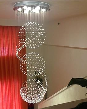 ZSML Moderne Wendeltreppen-Kronleuchter Luxus-Deckenleuchte mit 12