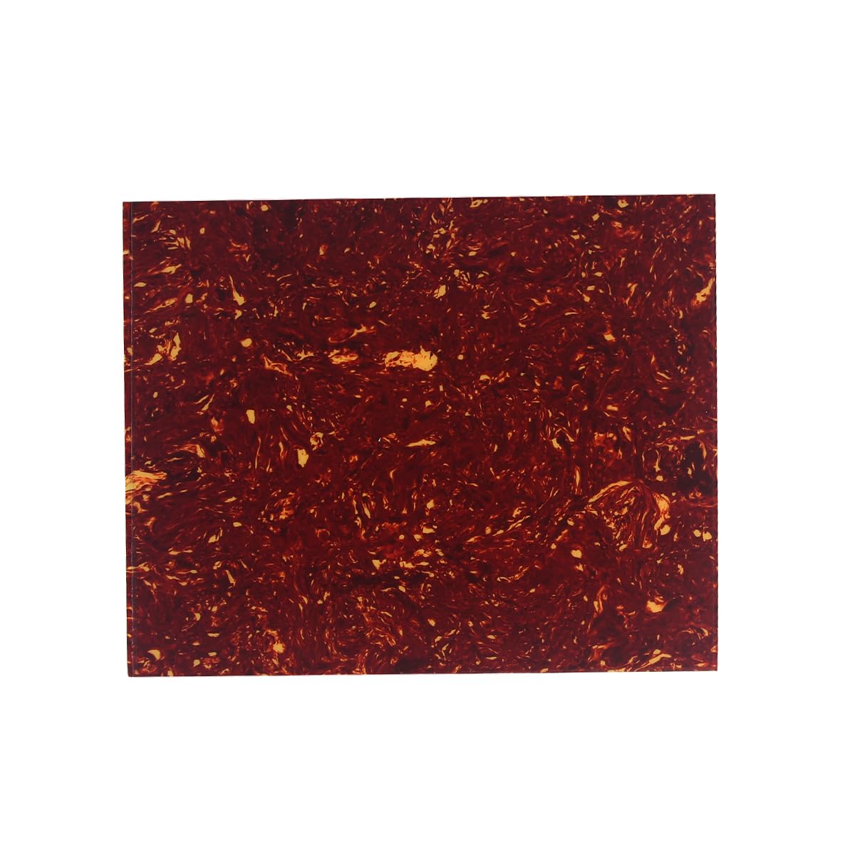 FLEOR 20X17cm Acoustic Guitar Pickguard Material Anti-scratch Blank Sheet Self-adhesive Backing for Most Acoustic Guitar CuSTm, Red Tortoise Shell