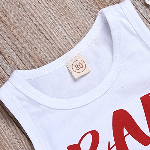 image for EGELEXY Summer Baby Boys American Vest T-Shirt Tops American Flag Pant