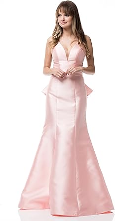 peach mermaid dress