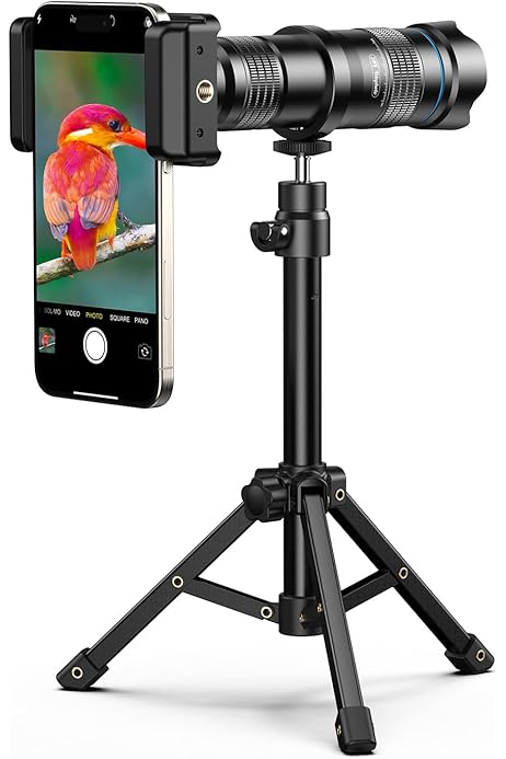 Telescope Camera Cell Phone Lens, 20X Zoom Telephoto HD Camera