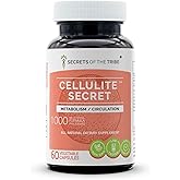 Secrets of the Tribe Cellulite Secret 60 Capsules, 1000 mg, Gotu Kola, Alfalfa, Rosemary, Dandelion, Beet Root, Fenugreek Metabolism/Circulation (60 Capsules)