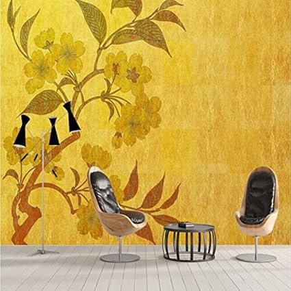 Mbwlkj 3d Vintage Decorazioni A Parete Golden Nuovi Cinesi