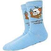 Book Lover Socks Fun Novelty Gothic Reading Bookish Gifts for Men Women Writer Literarian Reader Teacher