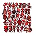 Marvel Deadpool Laptop Stickers Cartoon - 35 Pack Vinyl Decals for Water Bottle Skateboard Phone Case Car Bike Bumper Luggage Helmet Bomb Waterproof No Repeat