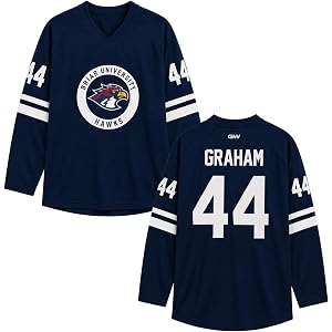 Off Campus Jersey,Briar University Merch Graham 44& Logan 22 Jersey Shirts Unisex Hockey Long Sleeve Shirt for Fan Gift