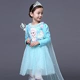 Vicloon Princess Dress Up 7PCS Set Crown Gloves Wand Necklace Kids 3-9 Blue view 7