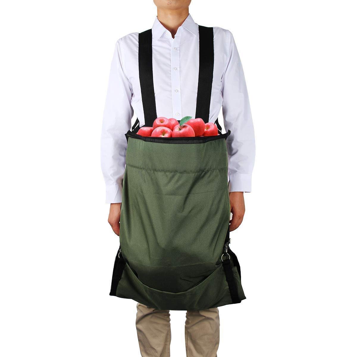 SagaSave Fruit Garden Apron, 1pc Picking Apron Adjustable Shoulde Oxford Waterproof Durable Garden Picking Apron For Fruit Citrus Vegetables