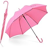 RUMBRELLA UV Stick Umbrella Auto Open UPF 50+ with J Hook Handle 51IN