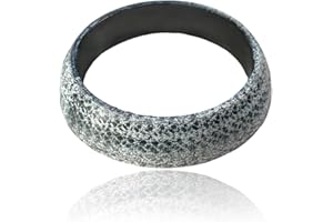 ZNDAW ID 45mm Car Exhaust Gasket, High Grade Graphite Flange Gasket Seal Muffler Ring for Piping Connection, Leakproof Manifold Exhaust Donut Gaskets Replacement for SUV Truck RV