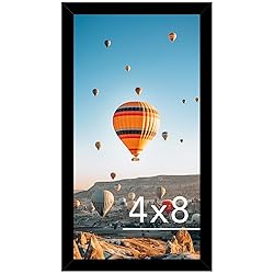 JCJMY 4x8 Picture Frame Black for Wall Hanging or