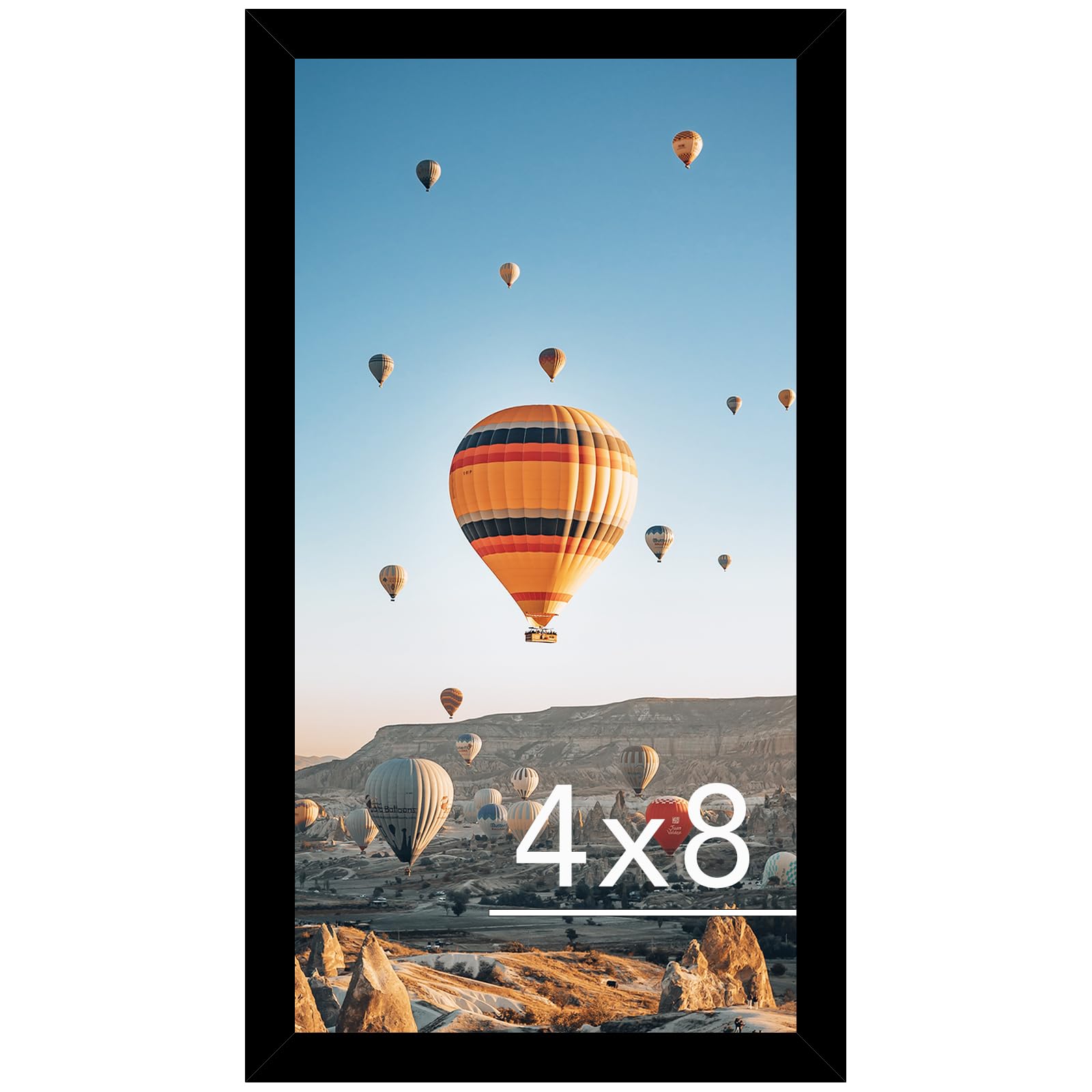 JCJMY 4x8 Picture Frame Black for Wall Hanging or