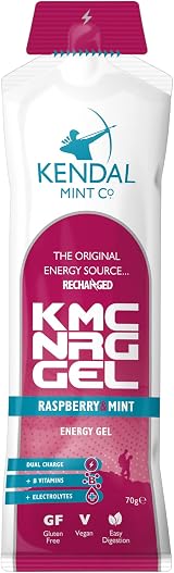 KMC NRG Gel Raspberry Mint Energy Gel 27g Dual Carb + Electrolytes Vegan view 3