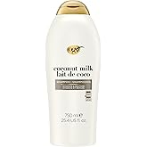 OGX Nourishing + Coconut Milk Moisturizing Shampoo for Strong & Healthy Hair, with Coconut Milk, Coconut Oil & Egg White Prot