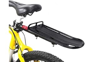 YLUCKY Retractable Bike Cargo Rear Rack Adjustable Alloy Bicycle Carrier 22lbs Capacity Mountain Bike Mount Cycle Rear Seat Post Rack Aluminum Alloy Bicycle Luggage Carrier Rear Rack
