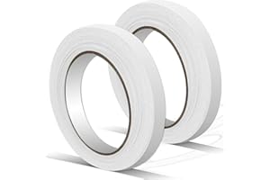 Birllaid Sticky Fabric Tape Double Sided,Clear Double-Sided Stitch Witchery No Sew Hemming Tape,Easy to Remove and Thin 1/2 Inch x 200 Feet 2 Rolls