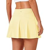 Stelle Women Tennis Skirt Golf Skorts Athletic High Waisted with Pockets Inner Shorts Sport Workout Pleated Pickleball