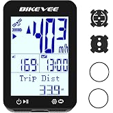 Bikevee GPS Bike Computer, Wireless, 2.4" Screen, 8 Languages, IPX7, 28H | Bicycle Speedometer Odometer, Auto Backlight, Altitude, Gradient, Ascent