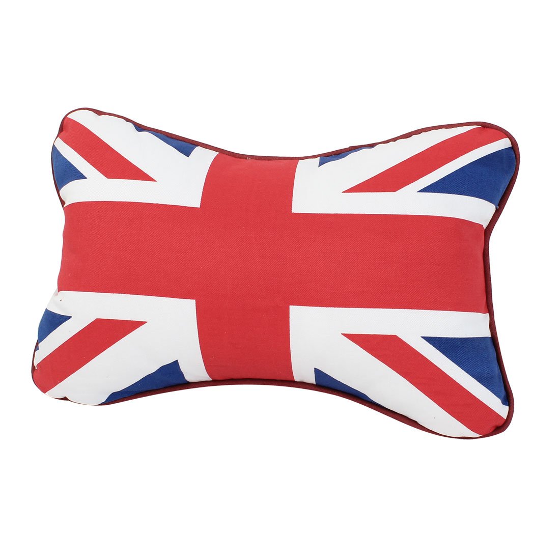 Buy Flag Pattern Bone Shaped Seat Neck Rest Support Pillow Cushion