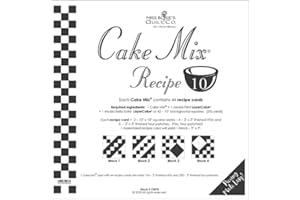 MISS ROSIE'S QUILT CO. Miss Rosie's Quilt Co - Cake Mix Recipe 10 Each Recipe Card Makes 1-9" X 9" Finished Block