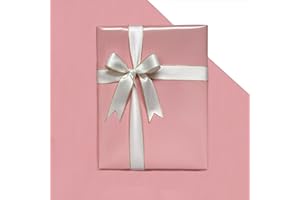 Dtiafu Pink Wrapping Paper for Girls Women Kids - Solid Color Paper for Birthday Wedding,Christmas,Baby shower - 20 X 28inch Per Sheet(6 Sheet Folded Flat)