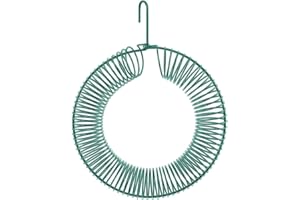 Cenroelon Peanut Wreath Bird Feeder 16 Inch, Rust & Waterproof, Solid Steel Durables Whole Peanut Wild Bird Feeder with Hook