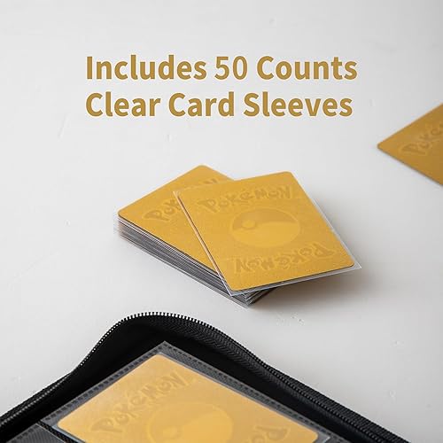 Cenxaki Premium Card Binder,12-Pocket Trading Card Album Folder,Holds 720 Cards,Side Loading,Ringless Zipper Binder for Pokemon TCG Cards,Includes 50 Counts Clear Card Sleeves - Black in Kenya | Whizz Cenxaki Premium Card Binder,12-Pocket Trading Card Album Folder,Holds 720 Cards,Side Loading,Ringless Zipper Binder for Pokemon TCG Cards,Includes 50 Counts Clear Card Sleeves - Black in Kenya | Whizz