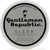Gentlemen Republic 4oz Sleek Hair Paste for Men - Water-Based, Strong Hold | Alcohol-free formula delivers strong hold with lightweight shine and a fresh scent &mdash; made in the USA