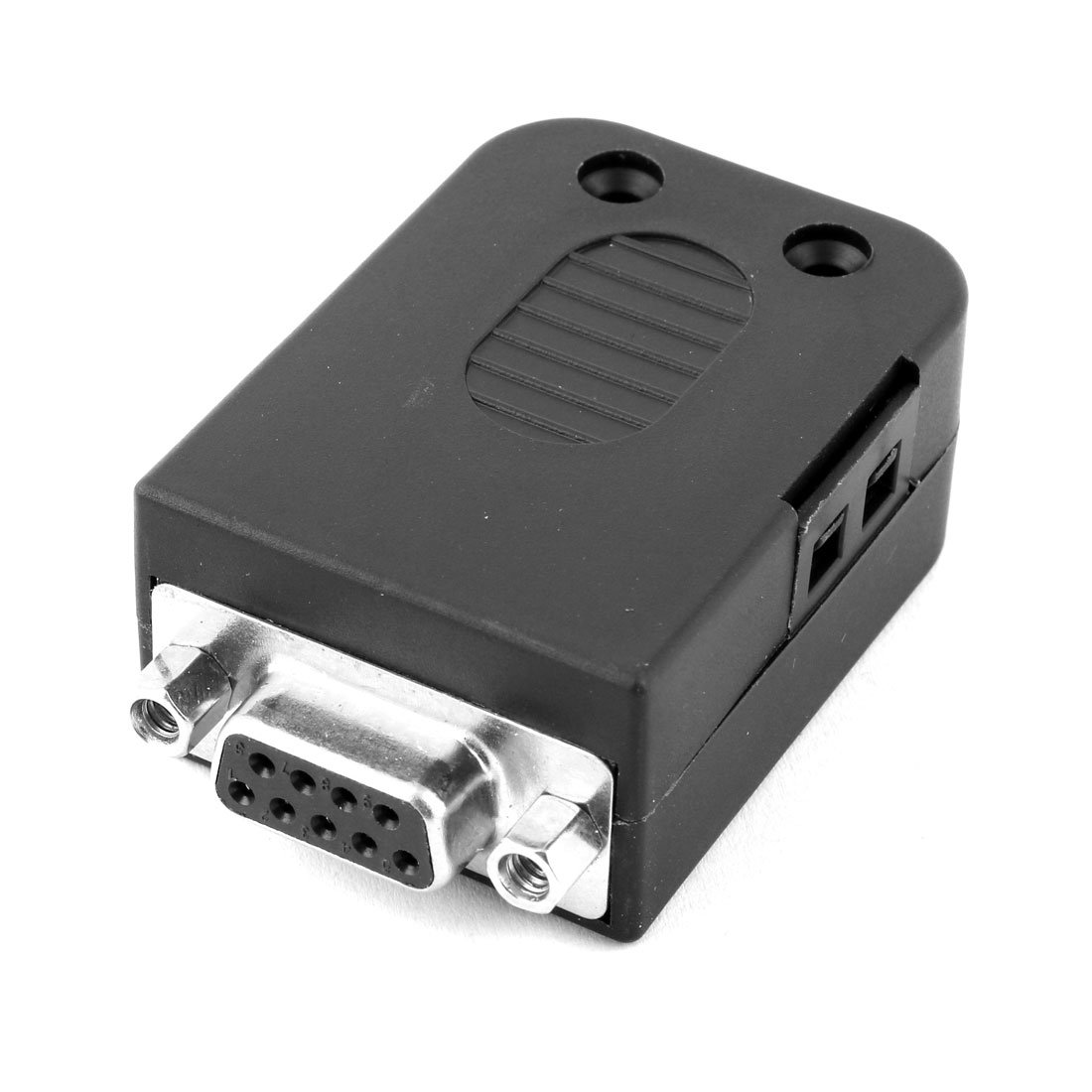 Uxcell a16090700ux1099 Plastic DIY D-SUB DB9 Female 9 Pin Cover Breakout Terminals Board Connector