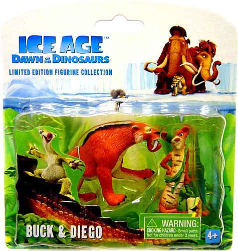 Ice Age Dawn of the Dinosaurs Limited Edition Mini Figurine Collection 2Pack Buck & Diego
