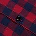 Men Single Pocket Short Sleeve Plaid Shirt Sport