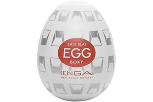 TENGA Easy Beat EGG Male Portable Pleaseure Device, Boxy