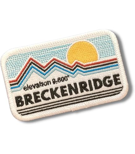 Patch Brodé Station De Ski Vail Colorado - 2 3/4 X 2 Pouces - Neuf
