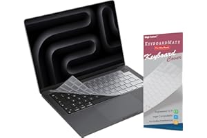 EU (ISO) Layout Keyboard Cover Compatible with New MacBook Pro 14 (M5)/16 Air 13/15 2025~2021 (A3434 A3240 A3241 A3112 A3401 