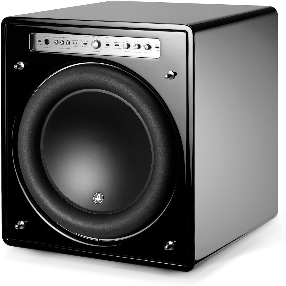 F113 Gloss - JL Audio 13.5" Fathom Series Powered Subwoofer, Black Gloss Finish